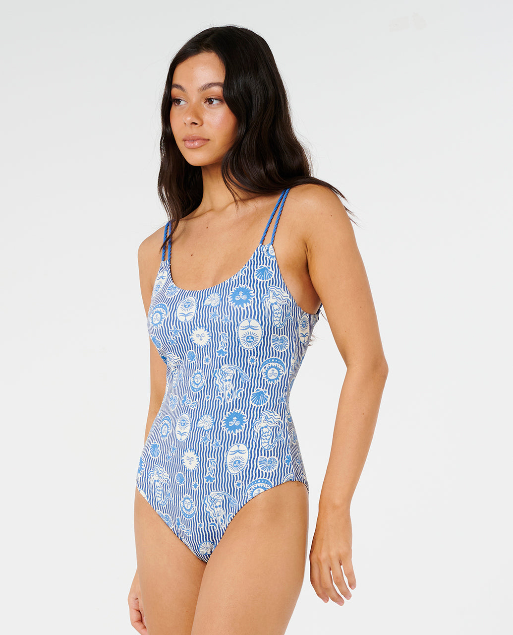 CATALINA WAVES 1 PIECE - vintage blue