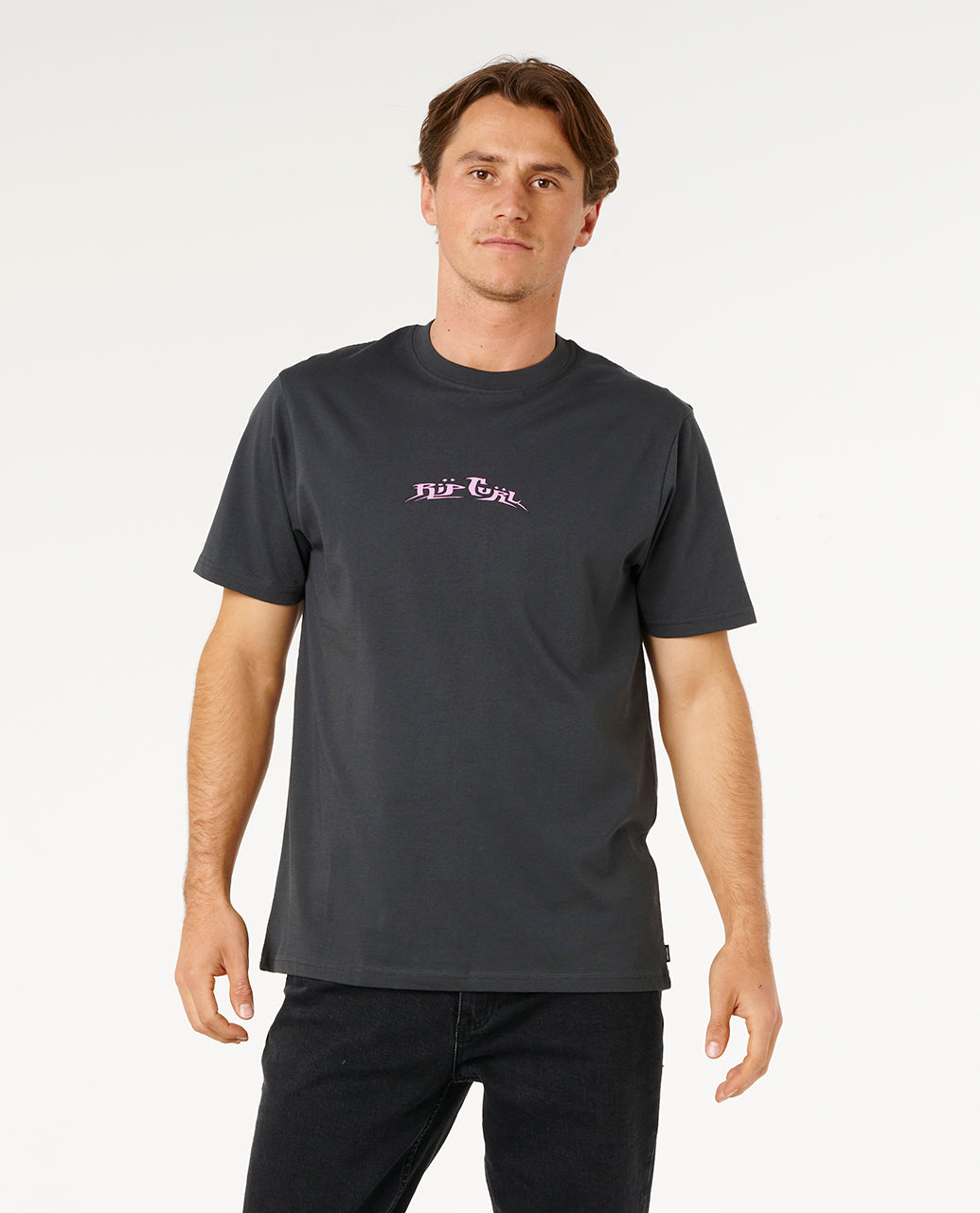 HAZED AND TUBED T - washed black