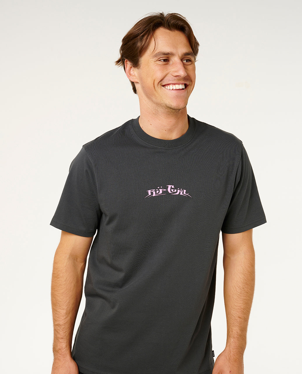 HAZED AND TUBED T - washed black