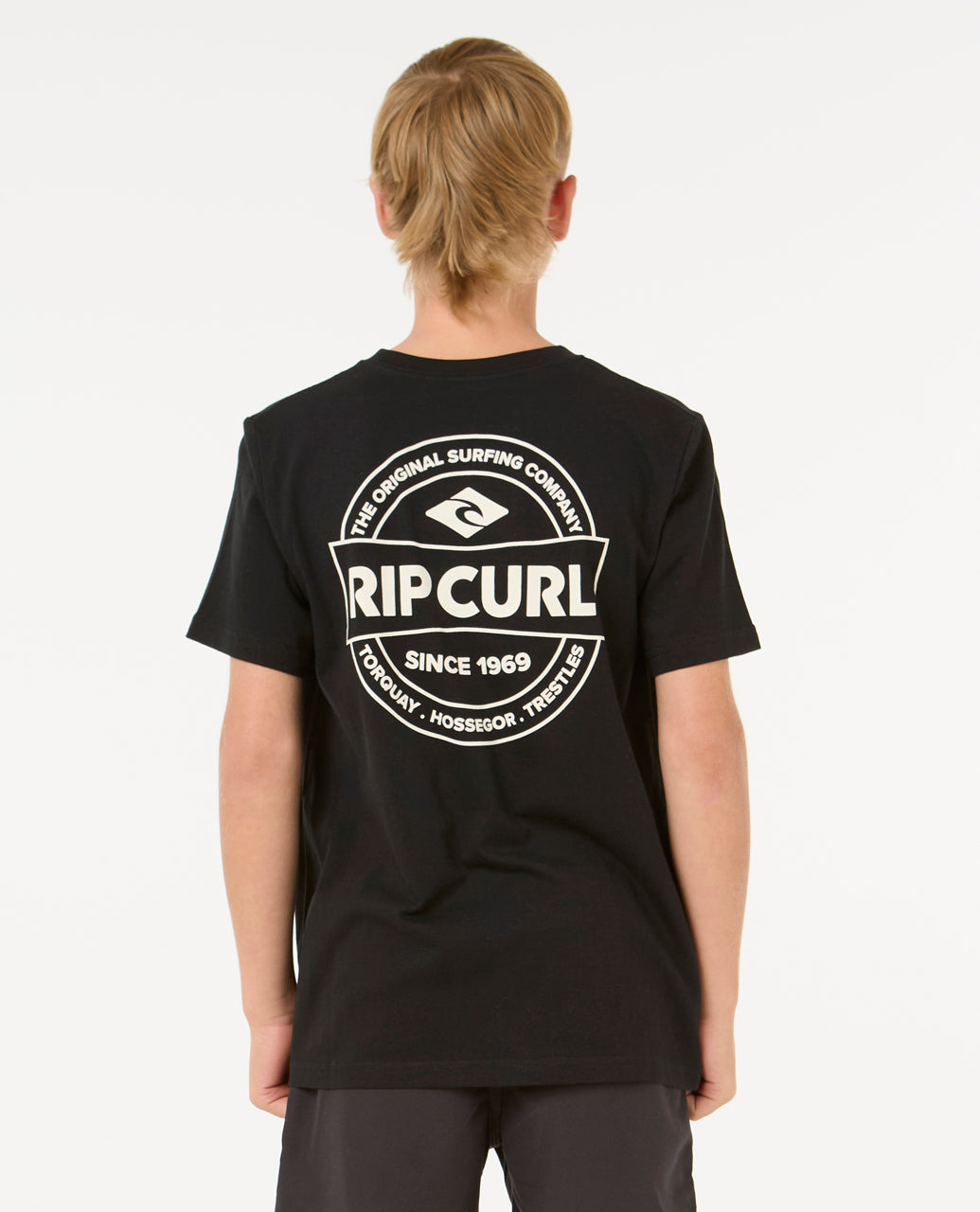 STAPLE TEE -BOY - black