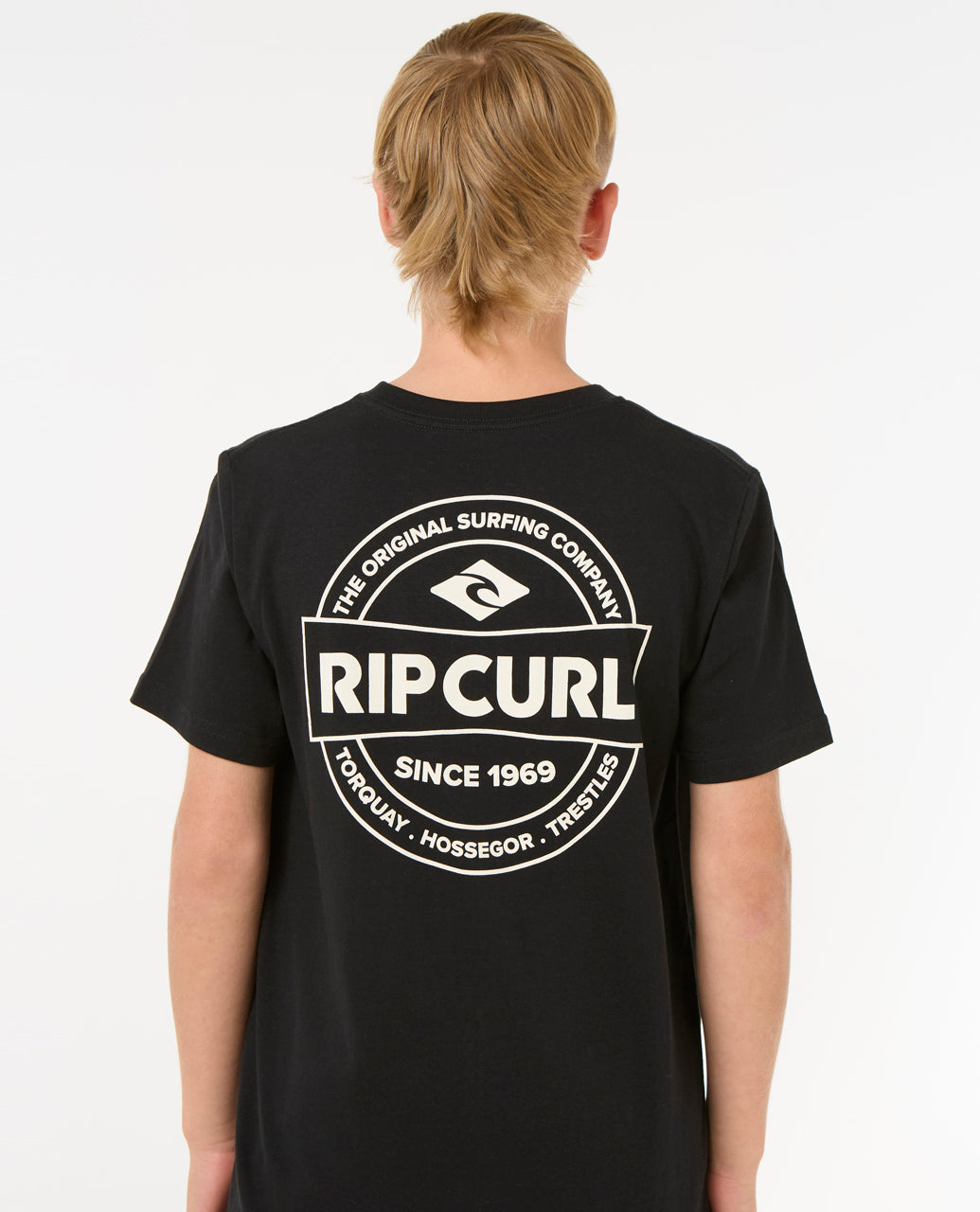 STAPLE TEE -BOY - black