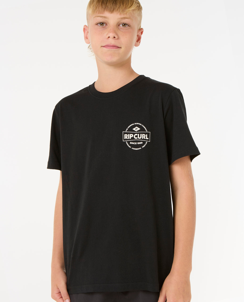 STAPLE TEE -BOY - black