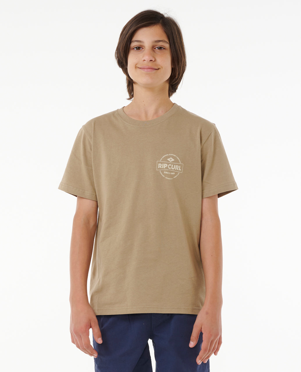 STAPLE TEE -BOY - sand dune