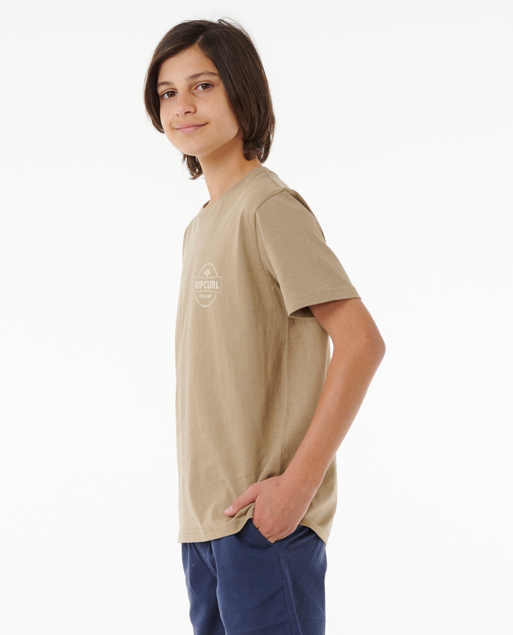 STAPLE TEE -BOY - sand dune