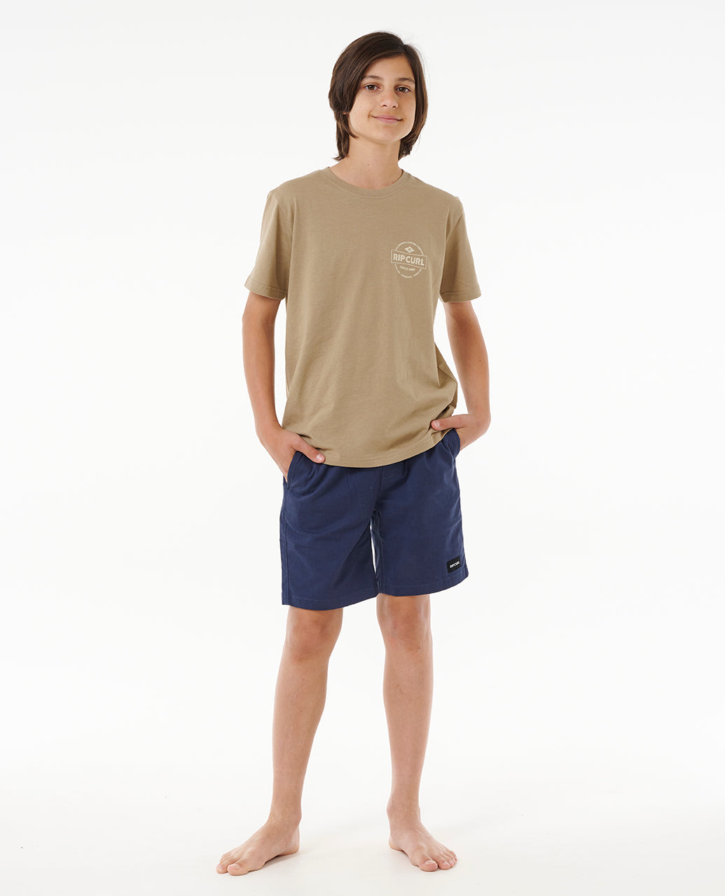 STAPLE TEE -BOY - sand dune