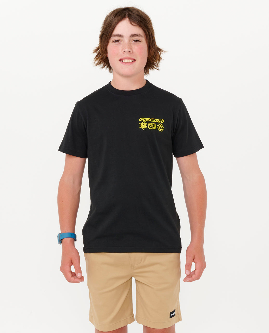 EVOLUTION LOGO TEE - BOYS - black