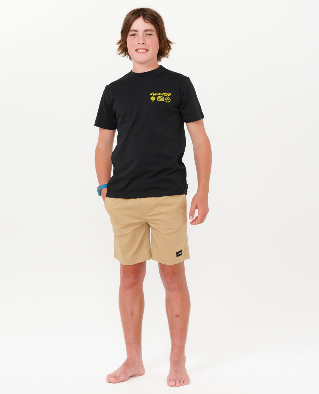 EVOLUTION LOGO TEE - BOYS - black