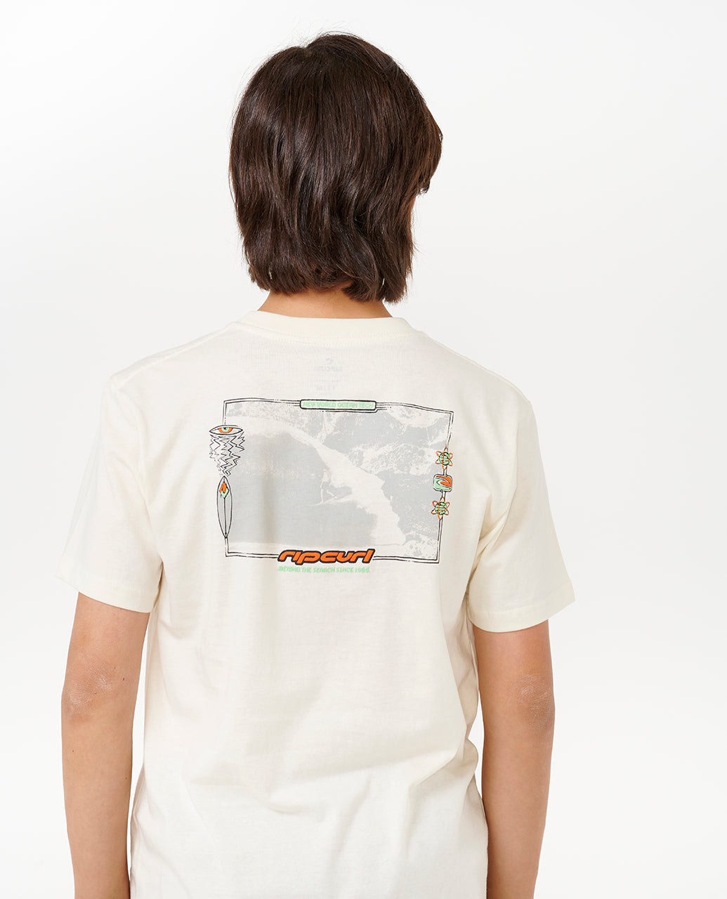 EVOLUTION MOON WAVE TEE - BOY - bone