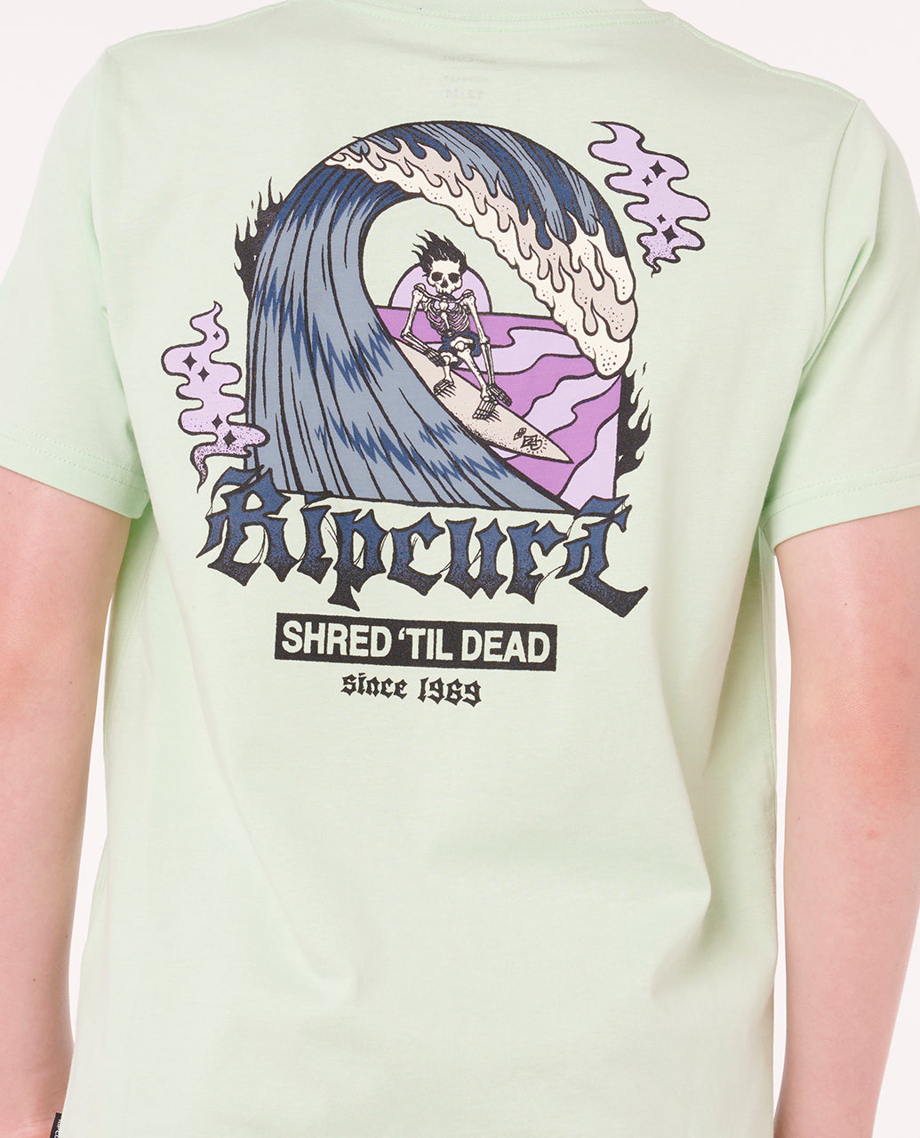 SHRED TIL TEE-BOY - pastel green