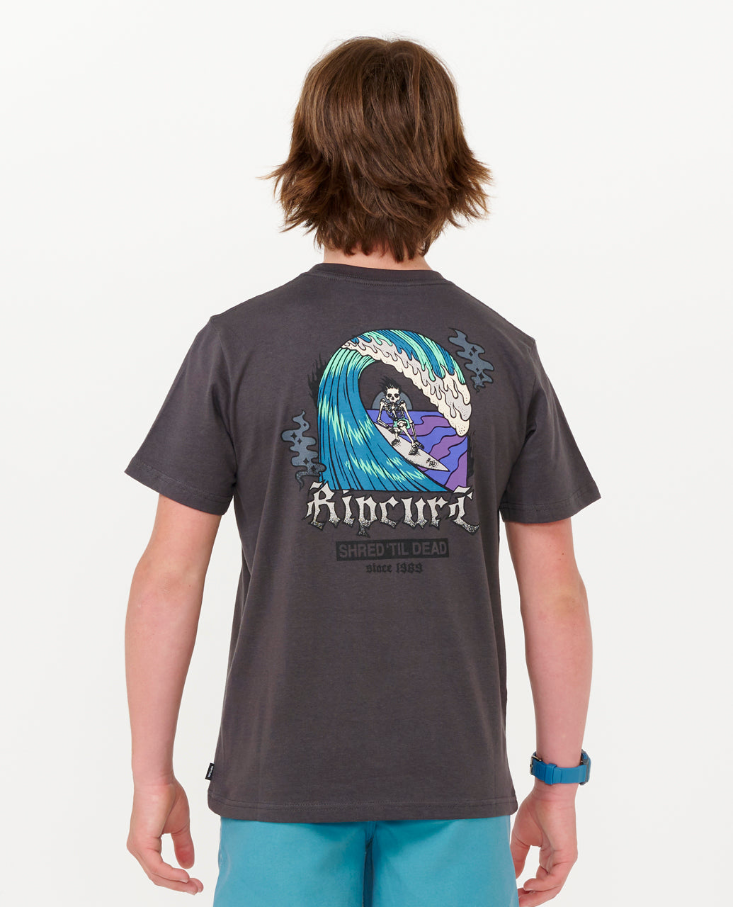 SHRED TIL TEE-BOY - washed black