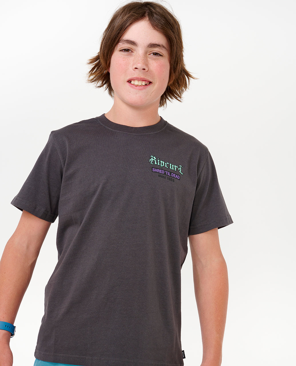 SHRED TIL TEE-BOY - washed black