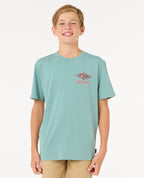 RAW ENERGY DOLPHIN TEE - BOY - blue lagoon