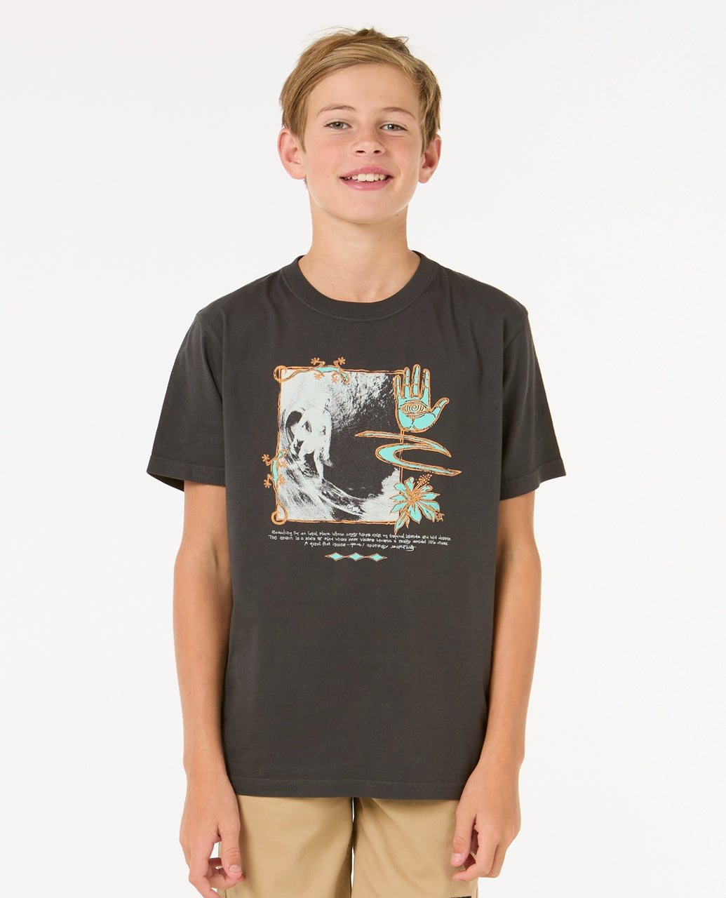 RAW ENERGY GECKO T-B - washed black