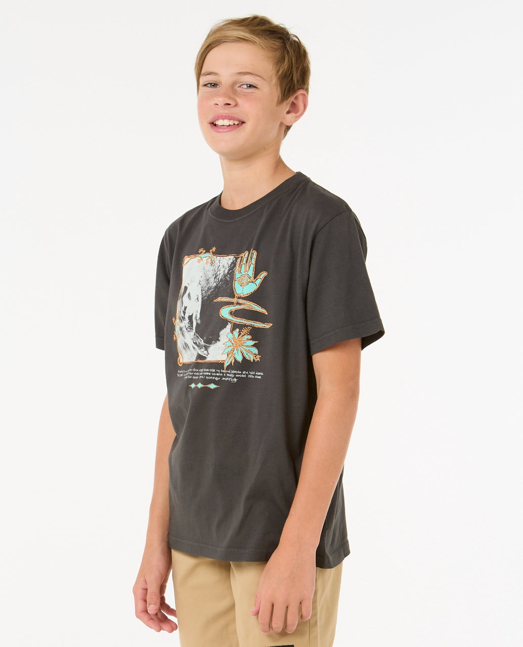 RAW ENERGY GECKO T-B - washed black