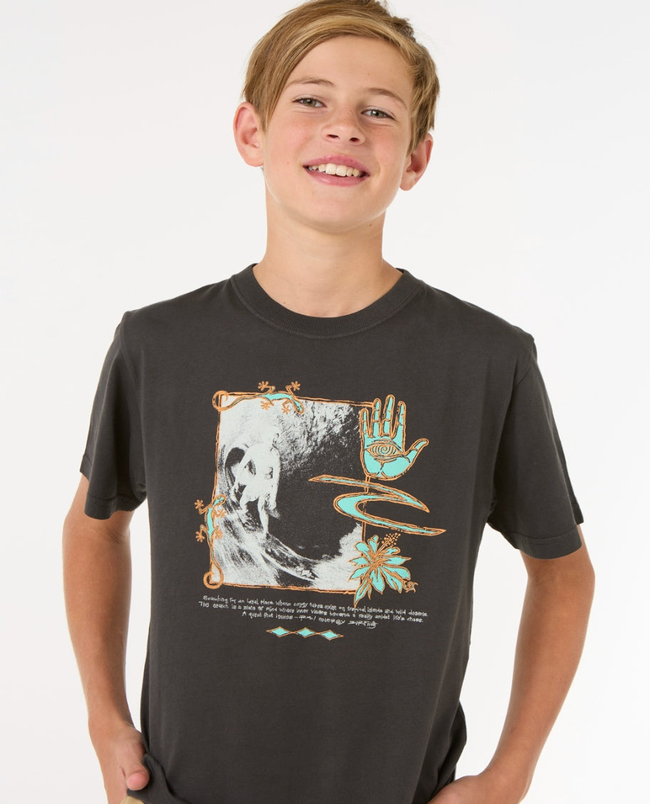 RAW ENERGY GECKO T-B - washed black