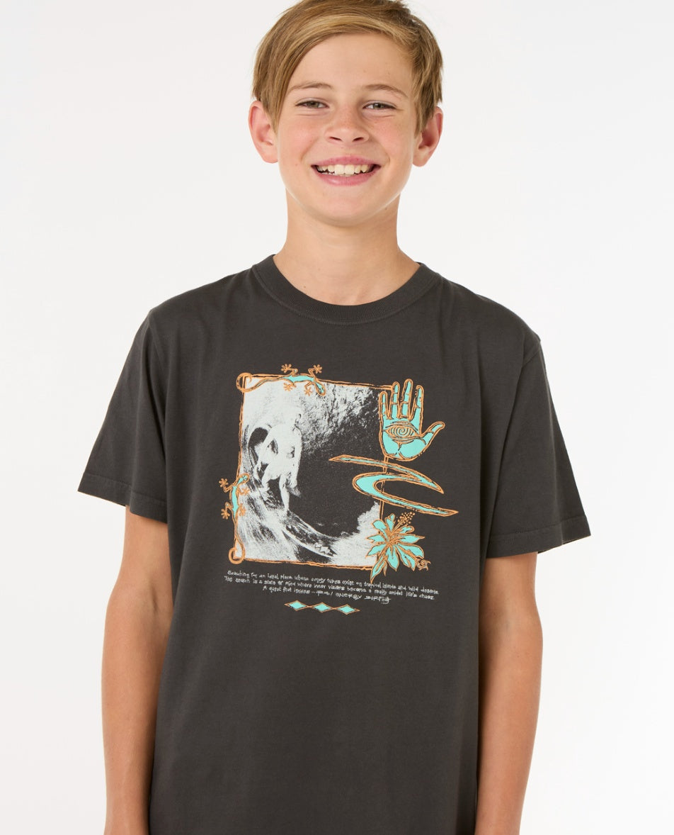 RAW ENERGY GECKO T-B - washed black
