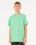 RAW ENERGY SKULL TEE -BOY - neon green