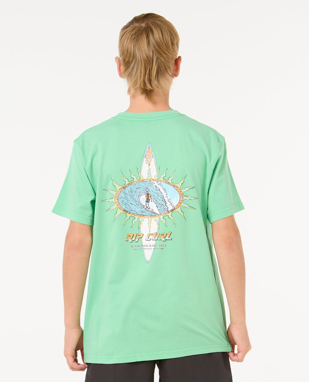 RAW ENERGY SKULL TEE -BOY - neon green