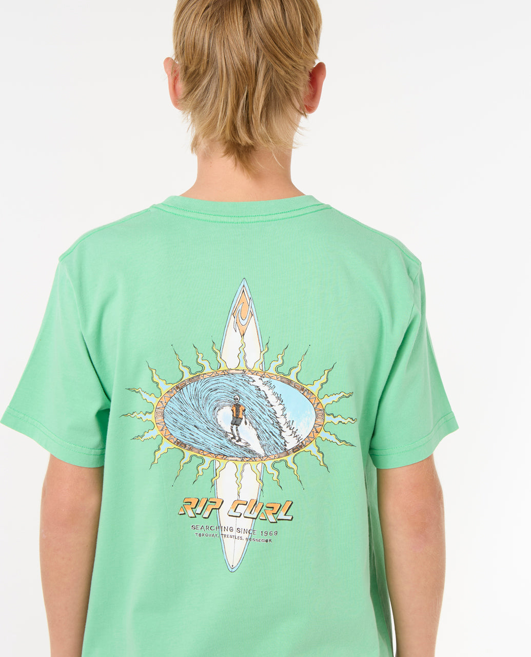 RAW ENERGY SKULL TEE -BOY - neon green