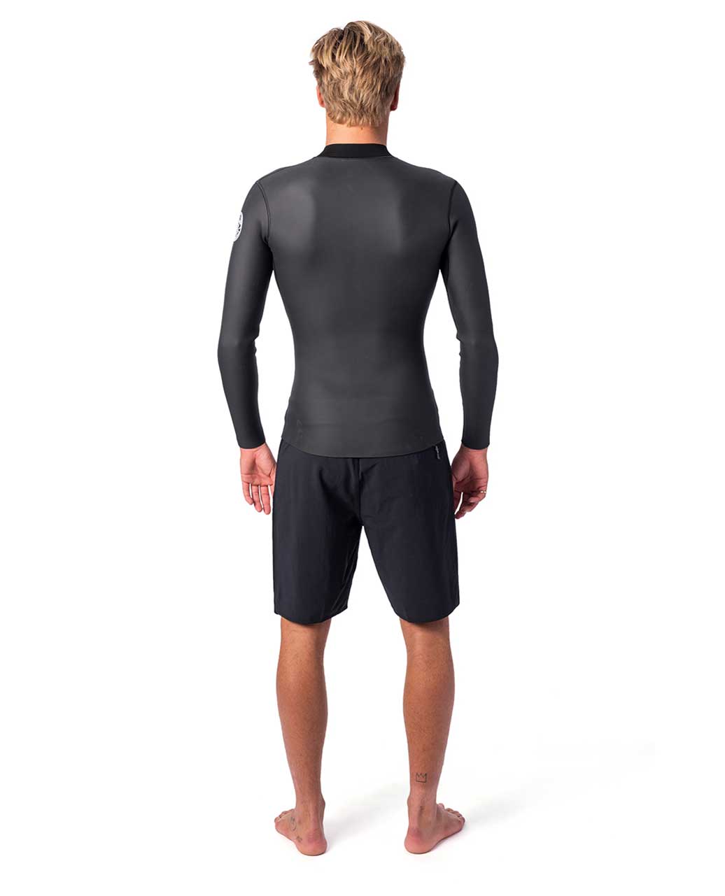D PATROL 1.5MM L/S F/Z JKT - black