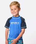 SHOCK UPF S/S BOY - blue gum
