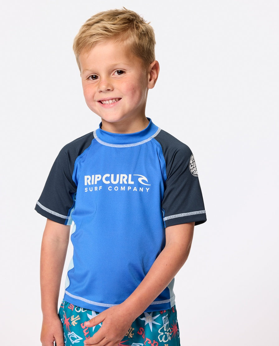 SHOCK UPF S/S BOY - blue gum