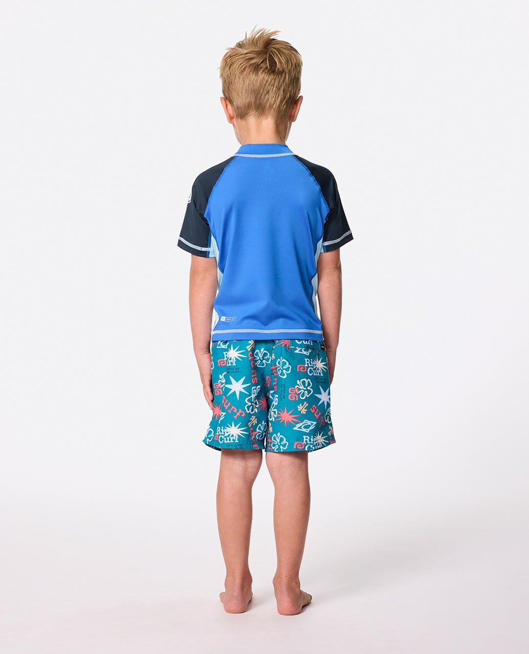 SHOCK UPF S/S BOY - blue gum