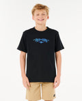 RAW ENERGY GNARLY TEE-BOY - black