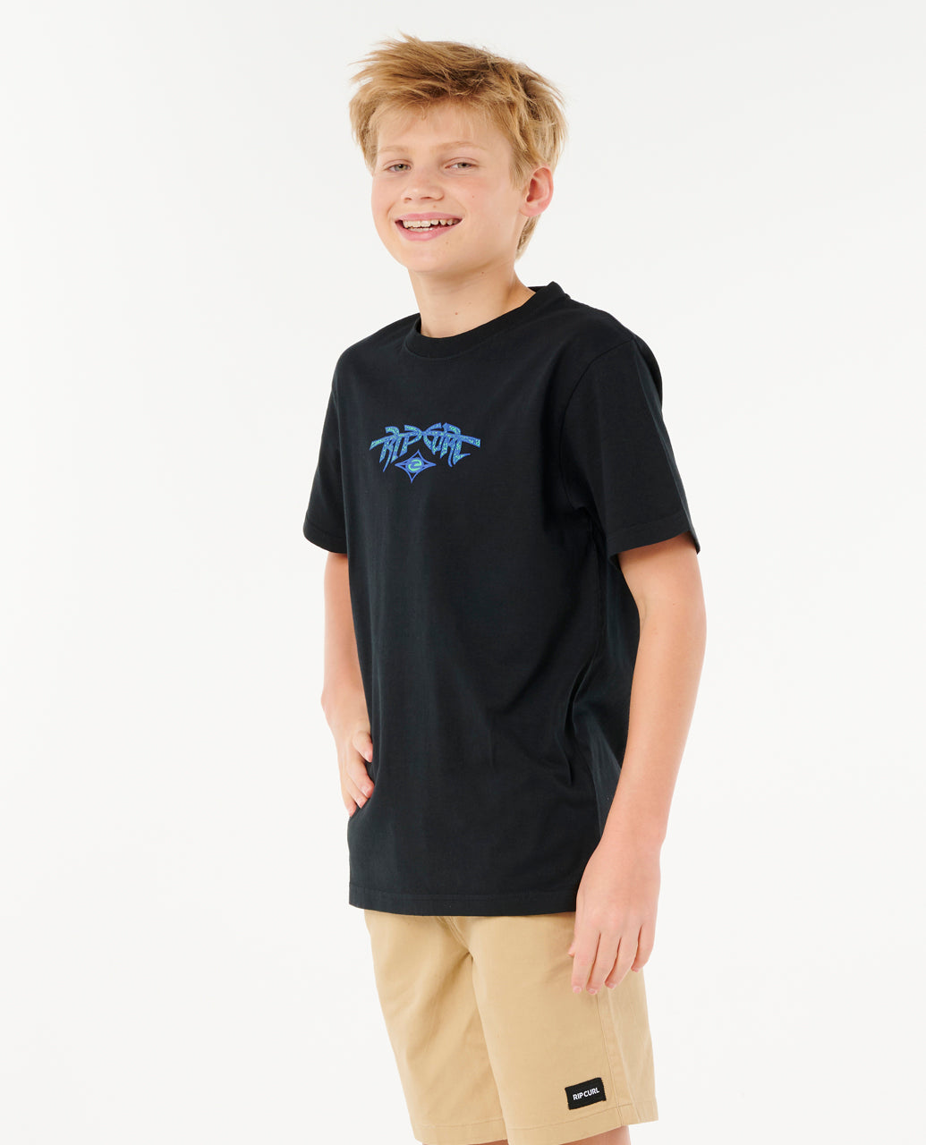 RAW ENERGY GNARLY TEE-BOY - black