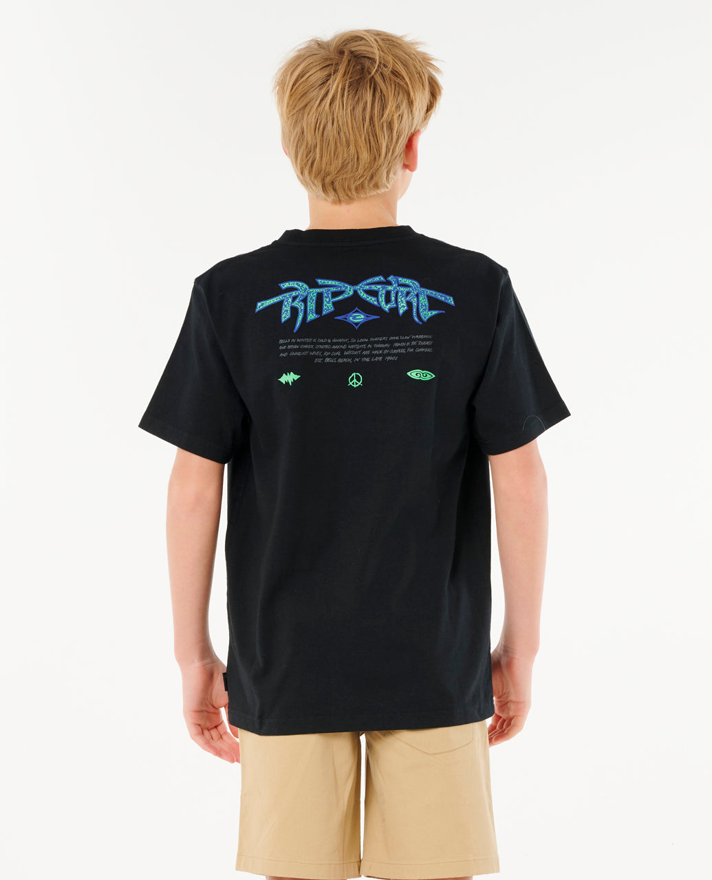 RAW ENERGY GNARLY TEE-BOY - black