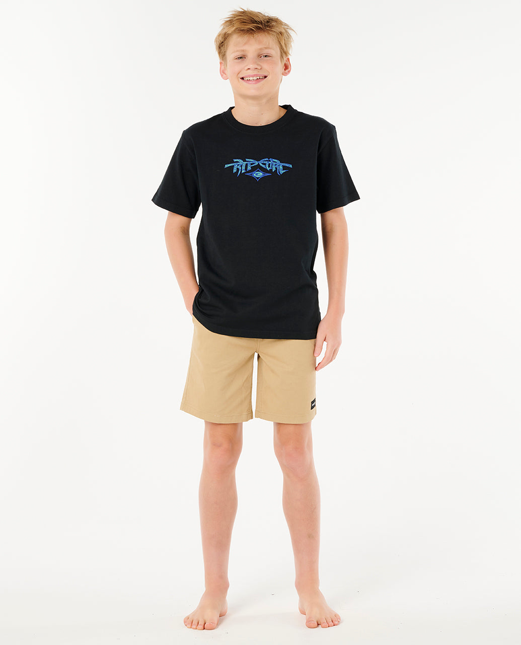 RAW ENERGY GNARLY TEE-BOY - black