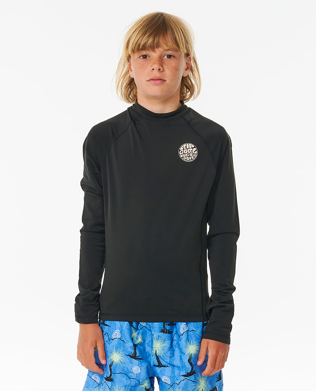 ICONS UV BRUSHED L/S-BOY - black