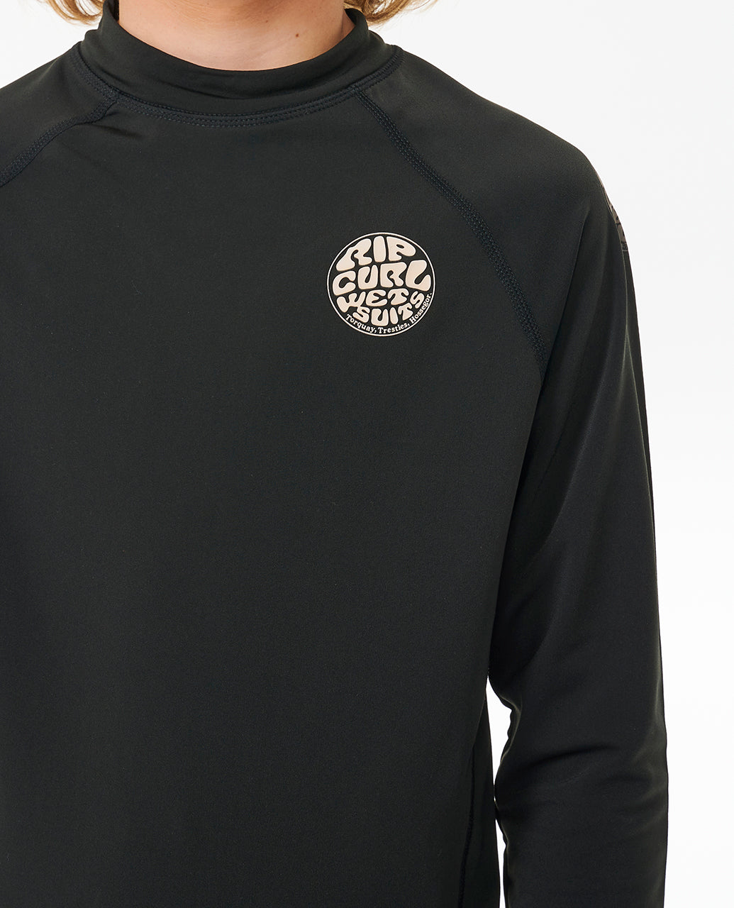 ICONS UV BRUSHED L/S-BOY - black