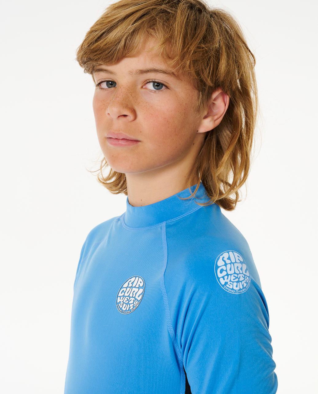 ICONS UV BRUSHED L/S-BOY - blue gum