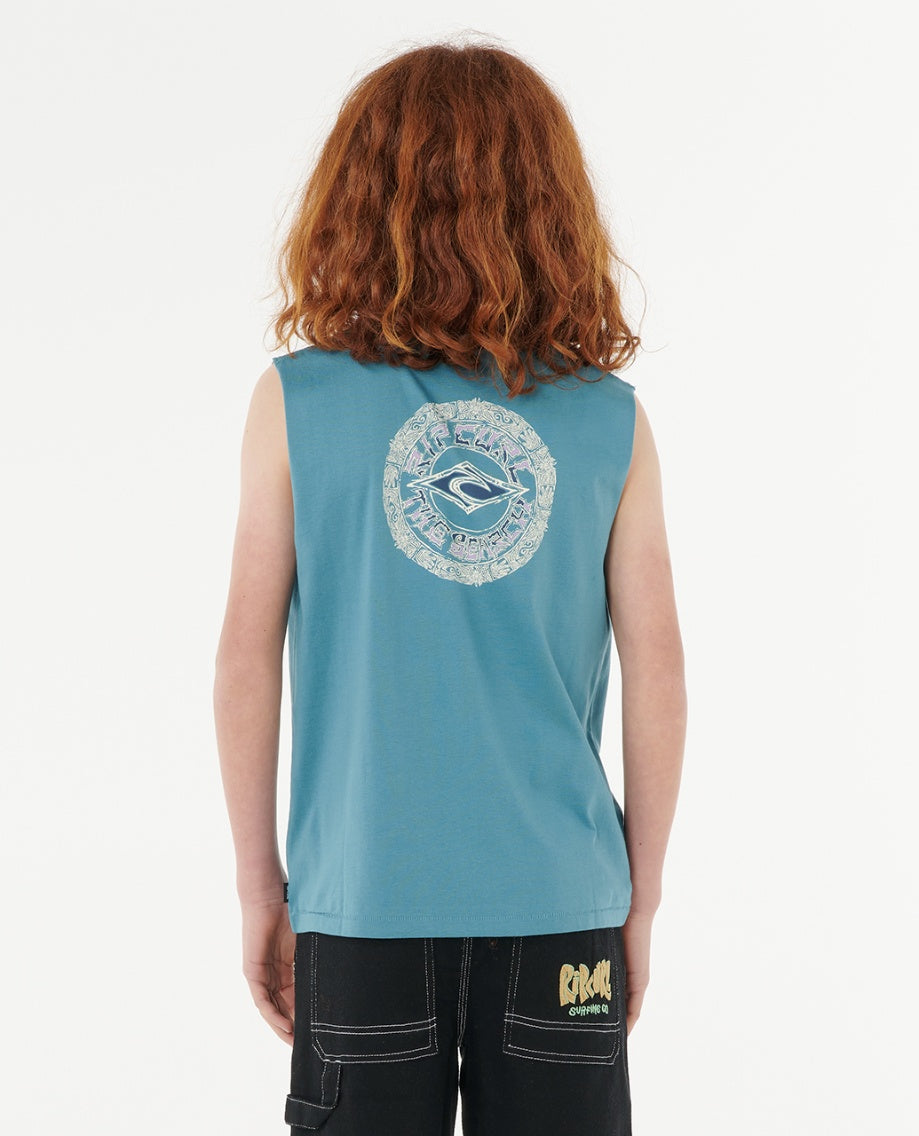 TROPIC DAZE MUSCLE BOY - storm blue