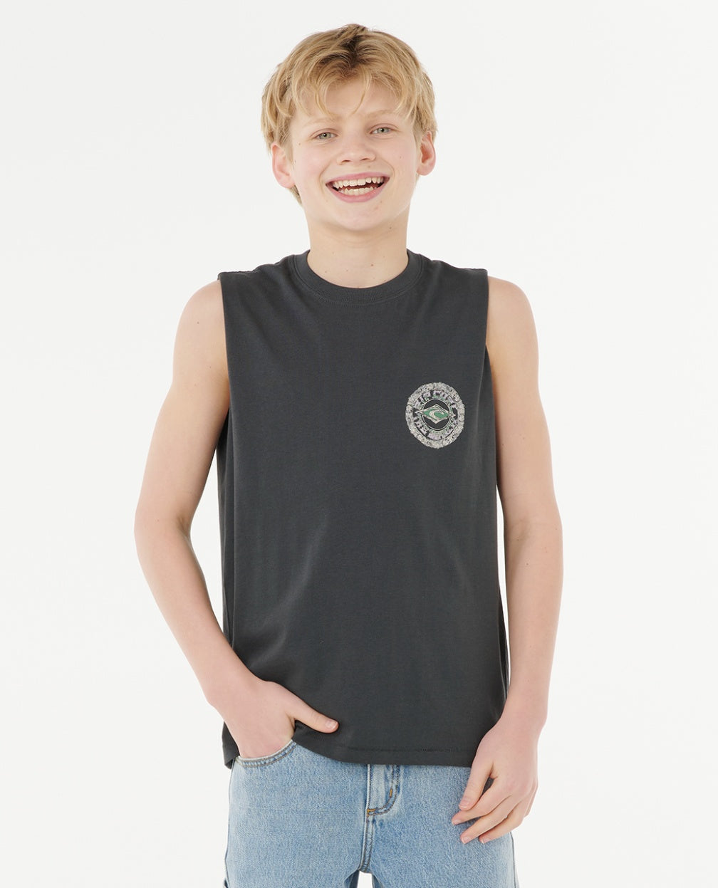 TROPIC DAZE MUSCLE BOY - washed black