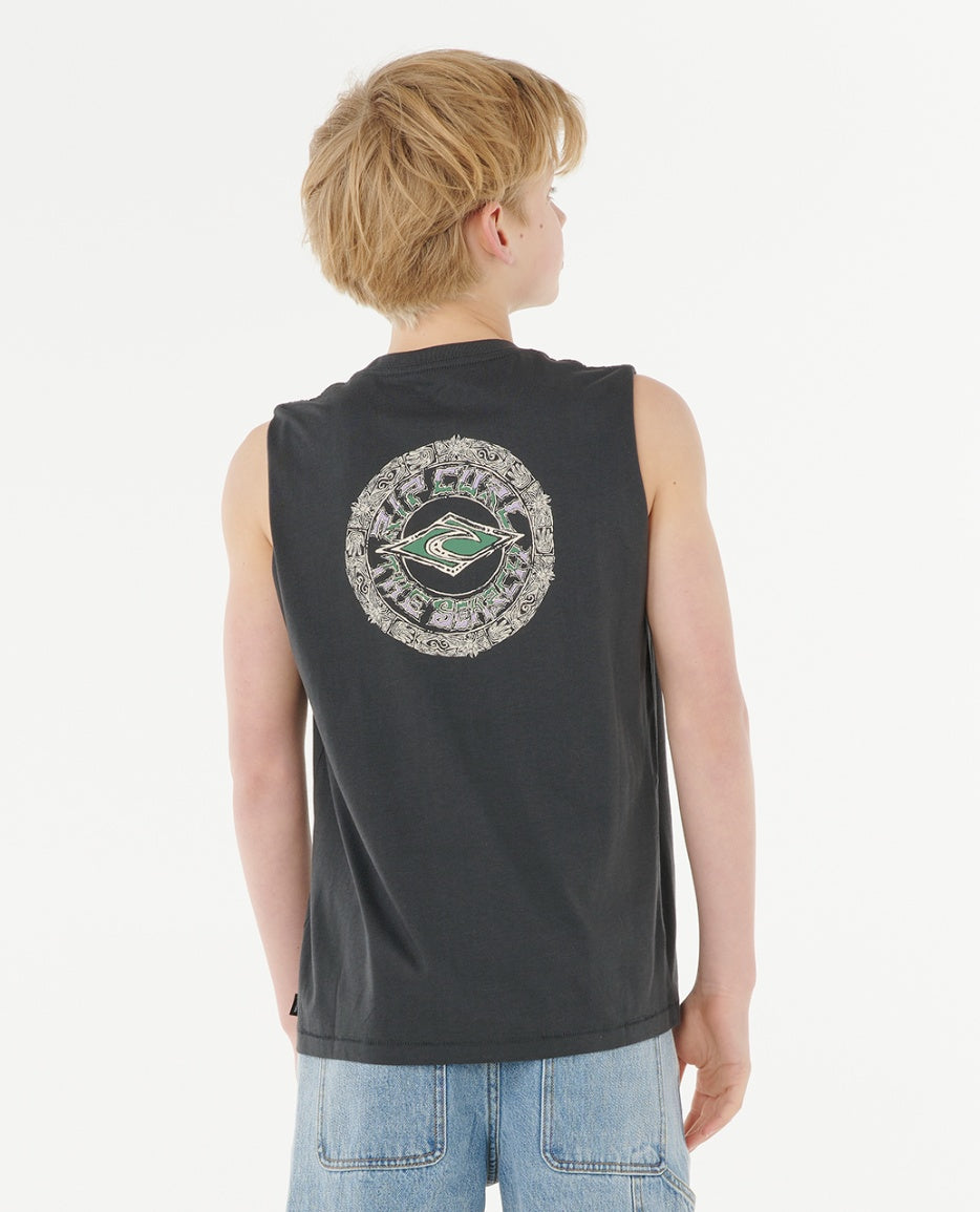 TROPIC DAZE MUSCLE BOY - washed black