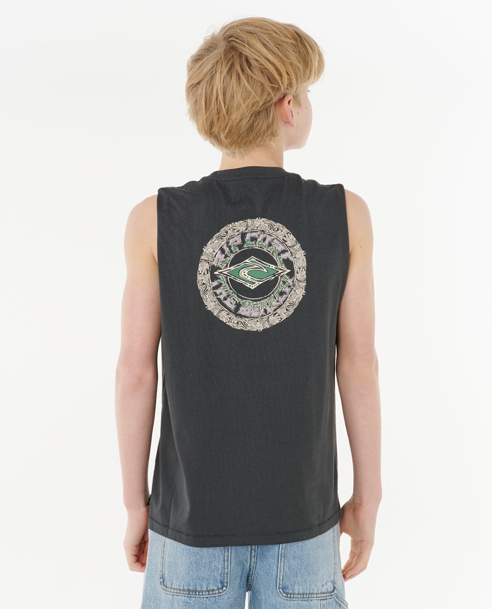 TROPIC DAZE MUSCLE BOY - washed black