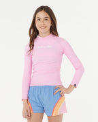 CLASSIC SURF LS RASH VEST G - pink