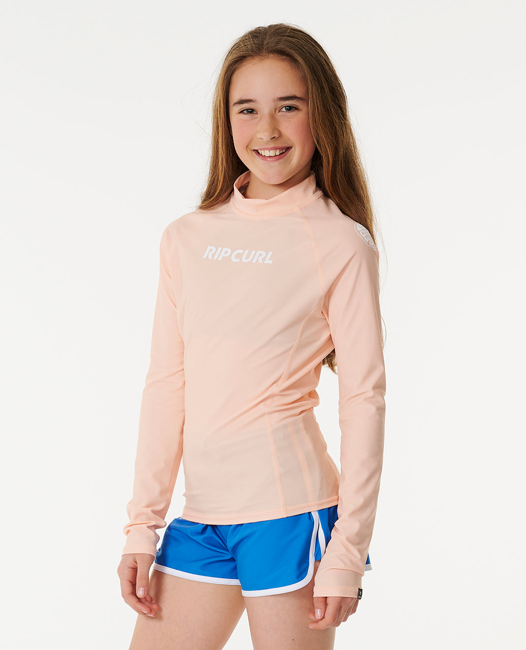CLASSIC SURF LS RASH VEST G - peach