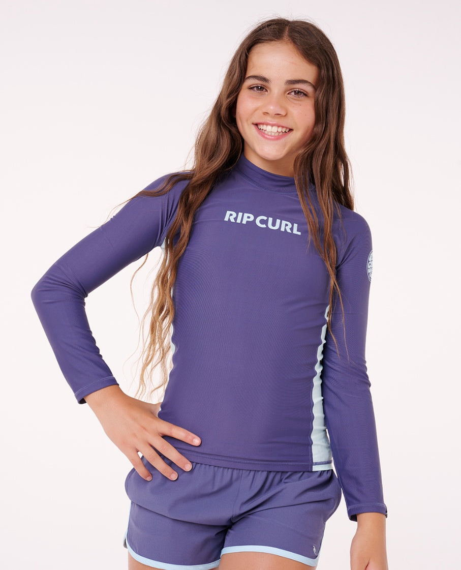 CLASSIC SURF LS RASH VEST G - washed navy
