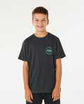 STAPLER TEE BOY - washed black