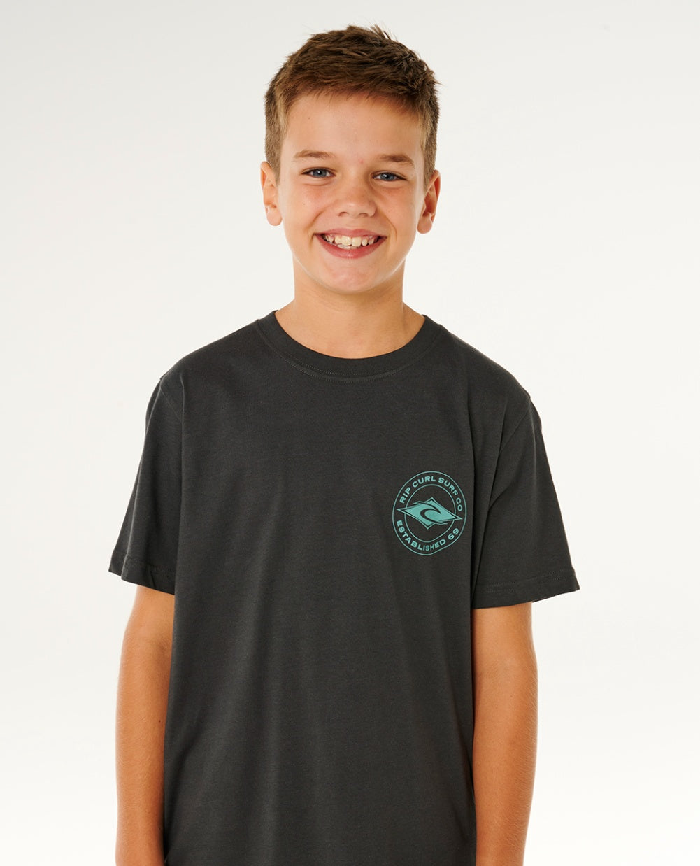 STAPLER TEE BOY - washed black
