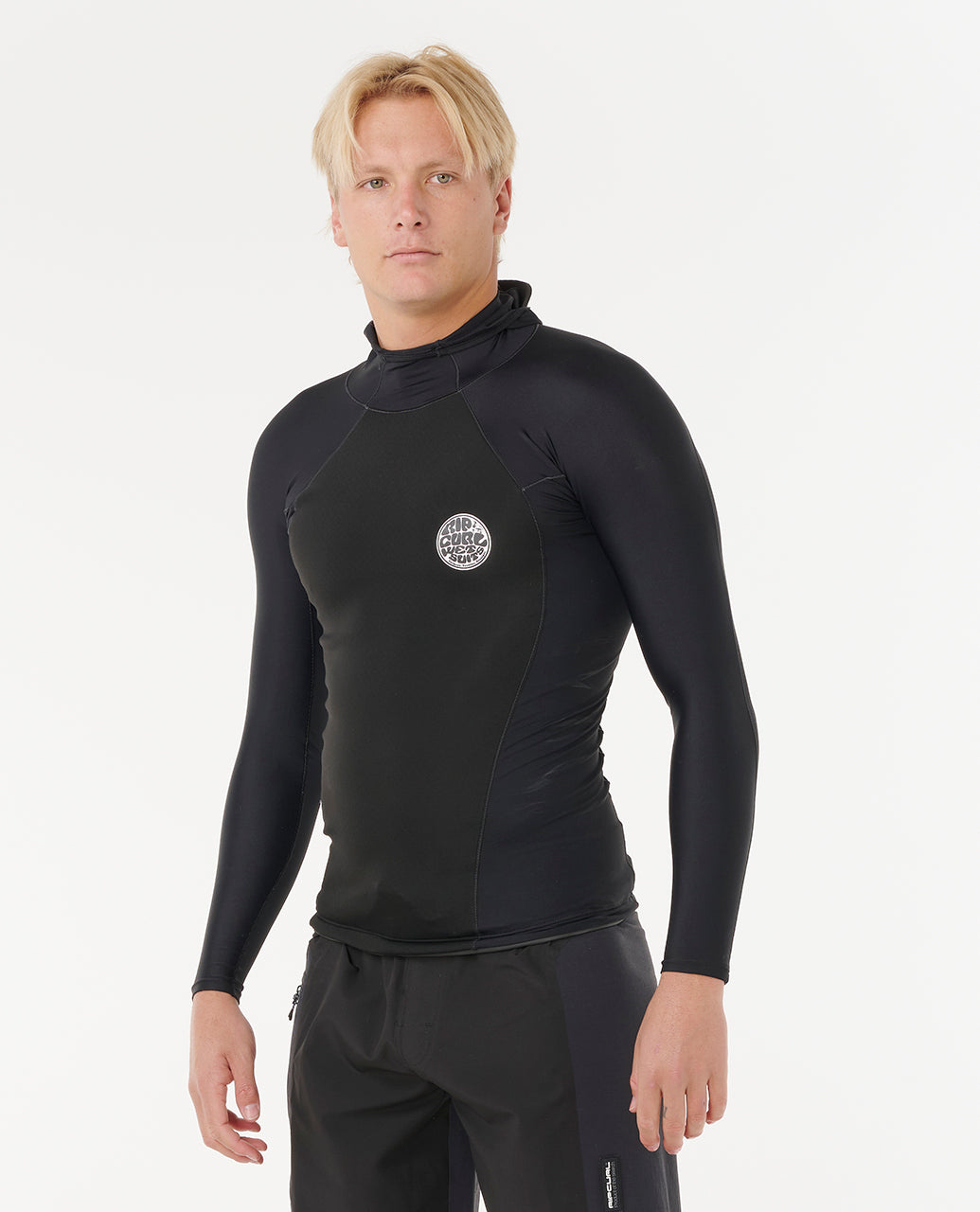 ULTIMATE SEARCH LS HOOD VEST - black