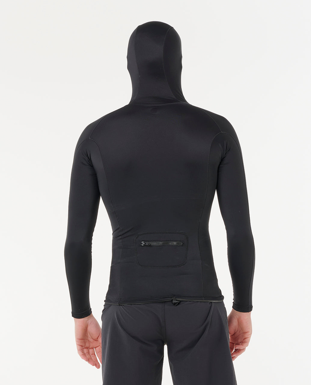 ULTIMATE SEARCH LS HOOD VEST - black