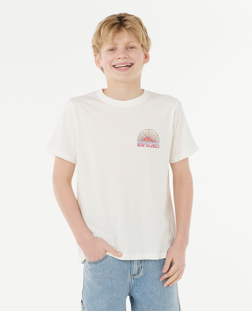 GRATEFUL SHRED TEE BOY - bone