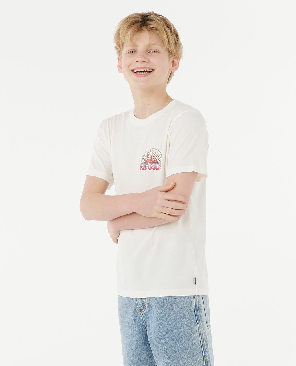 GRATEFUL SHRED TEE BOY - bone