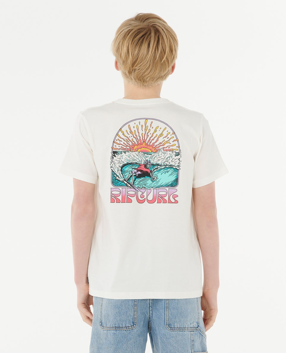 GRATEFUL SHRED TEE BOY - bone