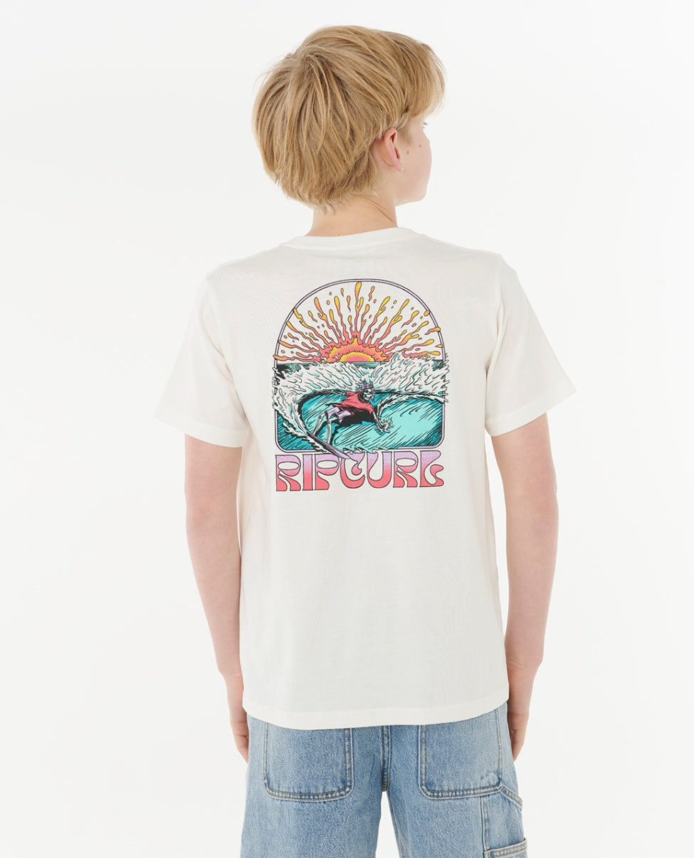 GRATEFUL SHRED TEE BOY - bone