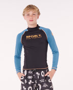 SHOCK UPF L/S BOY - storm blue